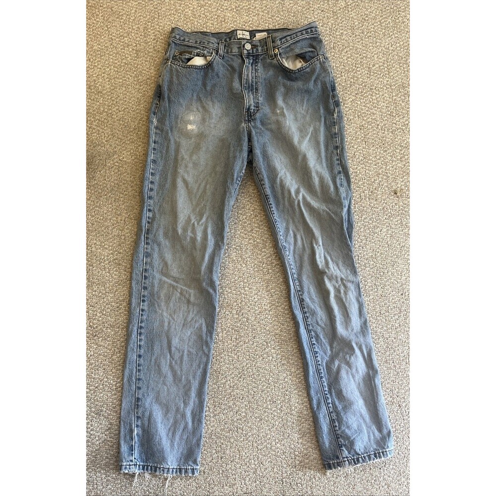 Calvin Klein Jeans Classic 5 Pocket Jeans Light Wash Denim Womens Size 12